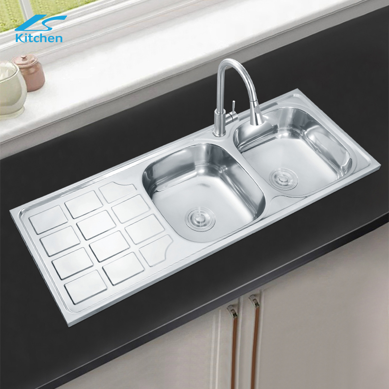 LS-12046B Accessoires modernes sous le grand lavabo à double vasque 304